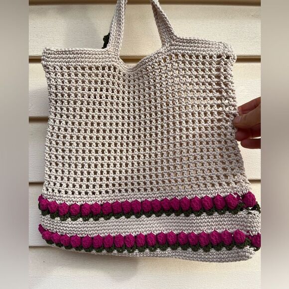 Brand new, handmade woven bag from Thailand, unique, multifunctional, 12x13 in - Picture 5 of 7